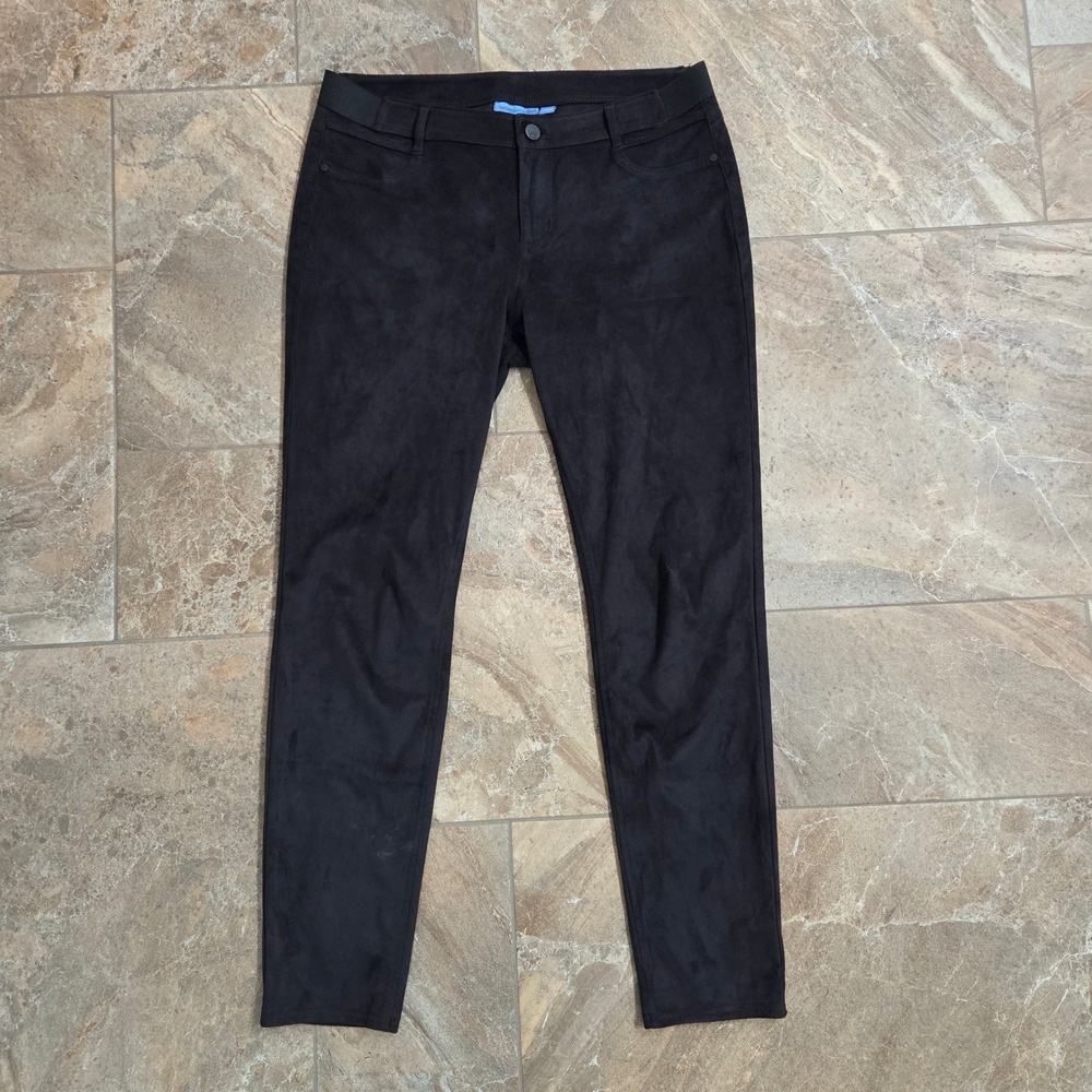 Simply Vera‎ Vera Wang Suede Feel Pull On Pants Black Size 12